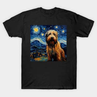 Briard dog painting T-Shirt